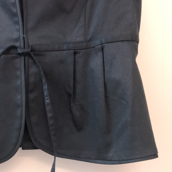 OLD NAVY BLACK Cap Sleve crop JACKET/BLAZER. Sz Med - Picture 9 of 13